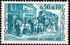 FRANCE 1973 JOURNÉE DU TIMBRE YT n° 1749 Neuf ★★ luxe / MNH