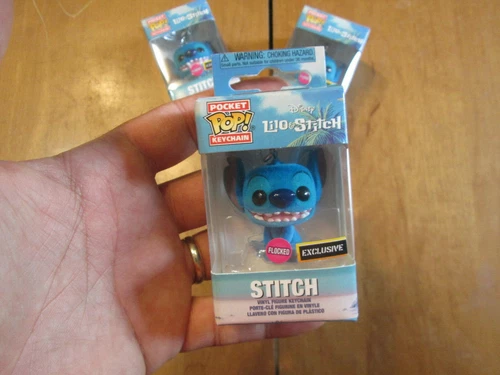 Funko Pop Pocket DISNEY LILO & STITCH SITTING FLOCKED EXCLUSIVE HOT TOPIC