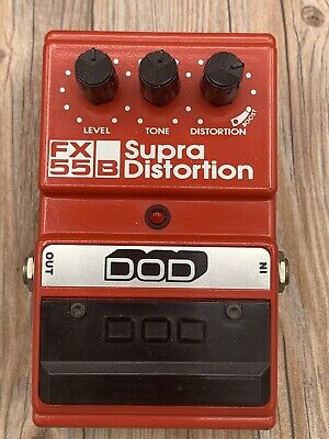 DOD Digitech FX55 B Supra Distortion Vintage Guitar Effect DOD Digitech FX55 B Supra Distortion Vintage Guitar Effect
