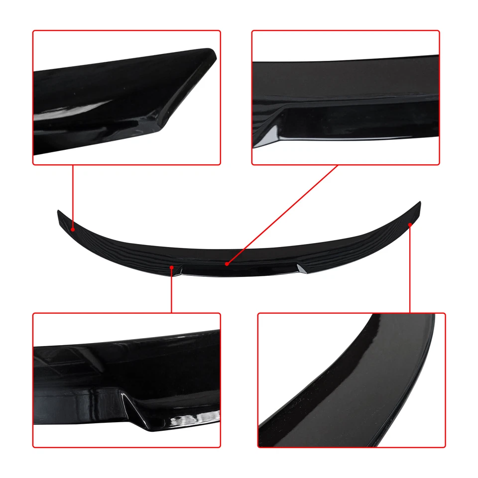Gloss Black Rear Trunk Spoiler Wing For 2012-2018 BMW M3 F80 F30 3 Series Sedan Foto 3 de 4