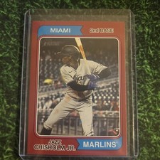 2023 Topps Heritage Target Red Border #14 Jazz Chisholm Jr