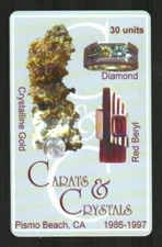 CLUB INTERNATIONAL MARKETING Carats & Crystals 1997 Phone Card ( EXPIRED )
