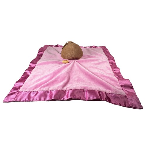 Nickelodeon Dora the Explorer Security Blanket Lovey Plush 16x16 2013 Silky Edge - Picture 9 of 20