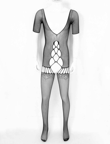 Herren Sexy Dessous Netzstrumpfhose Strumpfhose Ganzkörperstrumpf Transparent Bodysuit - Bild 45 von 127