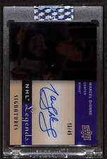 2021-22 Upper Deck Clear Cut Legends Signatures AUTO Marcel Dionne /49