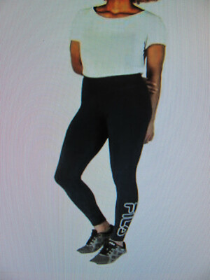 Fila Ankle Leggings Yoga Cotton High Waist-Peacoat Blue-Size XL