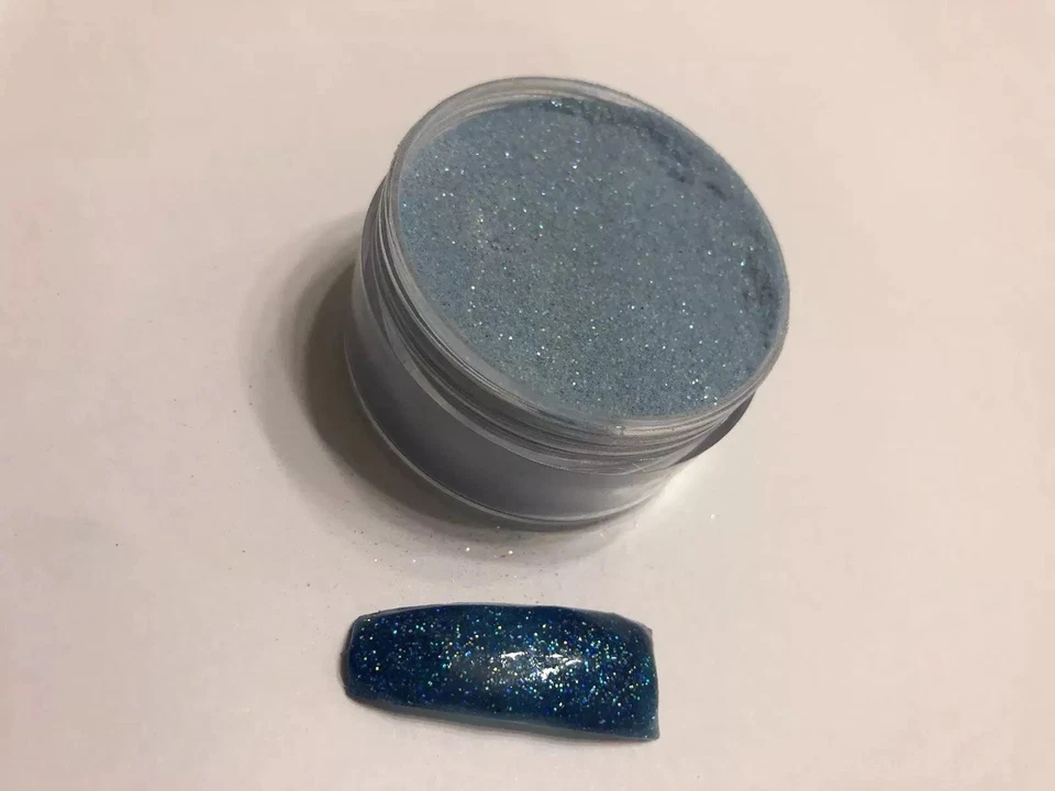 Polvo Acrilico color azul con destellos tornasoles - Image 3 of 3