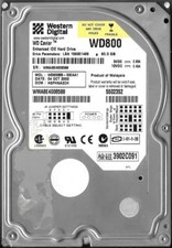 WESTERN DIGITAL WD800BB-53CAA1 80GB IDE HARD DRIVE DCM: HSFHNA2CH