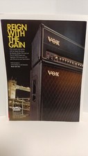 VOX AC100 GUITAR AMPLIFIERS    11X8.5  PRINT AD  x4