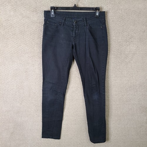Levis Jeans Womens 2 Black 531 Low Skinny Low Rise Denim Stretch