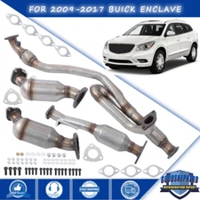 For Buick Enclave 2009-2017 V6 3.6L All Three Catalytic Converters & Flex Pipe