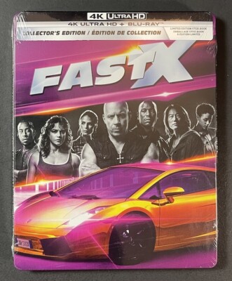Fast X [ Collector's Edition STEELBOOK ] (4K Ultra HD + Blu-ray) NEW