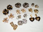 Lovely Vintage Lot (10) CLIP-ON EARRINGS Star~Sarah Coventry~Japan — photo 1