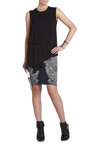 NUEVA FALDA BCBGMAXAZRIA NEGRA COMBO IRENE TRIBAL JACQUARD BVC3E996/B346A TALLA M - Imagen 3 de 3