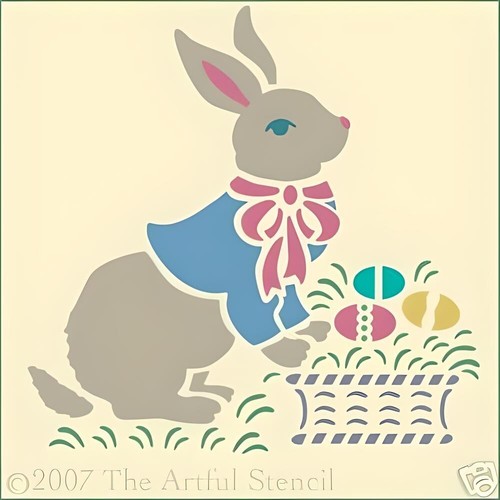 EASTER BUNNY 2 STENCIL - HOLIDAYS - The Artful Stencil - Picture 1 of 6