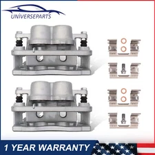 Set Front Brake Calipers For Cadillac Escalade Chevy Silverado GMC Sierra 1500