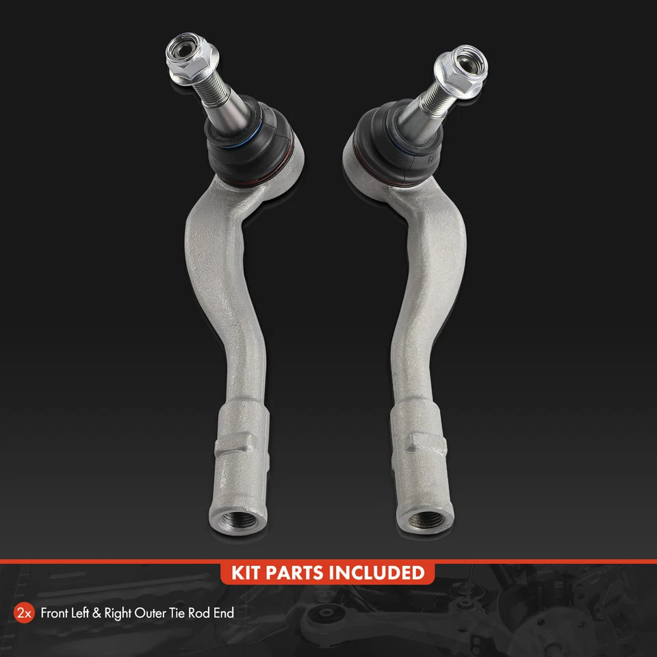 2x Extremo de barra de amarre exterior para conductor delantero y pasajero para Audi A8 Quattro 2011-2018 S8 Foto 2 de 4