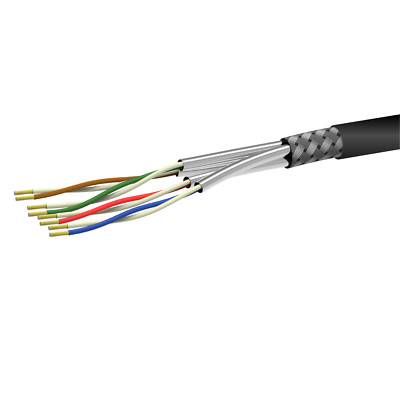 CAT 7 Erdkabel Verlegekabel Netzwerkkabel Schwarz Outdoor UV Außenberich PE