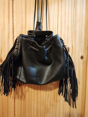 Victoria Secret Black Fringe Backpack | eBay display picture 1