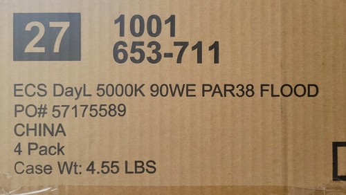 EcoSmart 90-W Equiv PAR38 Dimmable LED Flood Light Bulb Daylight-2pk x 4bx = 8 - Picture 9 of 9