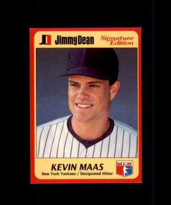 1991 Jimmy Dean Baseball #23 Kevin Maas New York Yankees