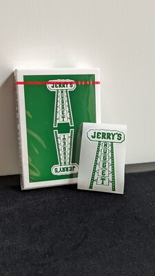 Jerry s Nugget Monotone Green Marked Limited Playing Cards + Sticker
