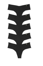 VICTORIA'S SECRET 5-Pack No-Show Thong Panties  Size L, M, S, XL, XL New #B2-6