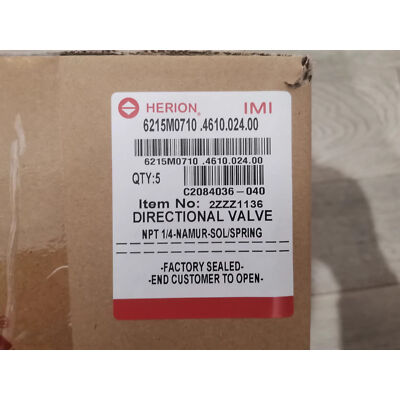 1pcs IMI Herion Explosion-proof Solenoid Valve 6215M0710.4610.024.00 NPT 1/4'