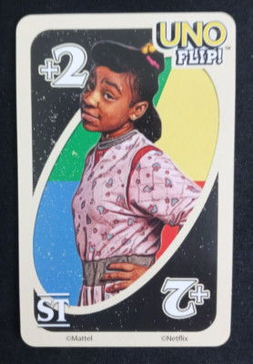 2017 Stranger Things Uno Flip! Card Erica Sinclair Wild Draw 2 Card (D)
