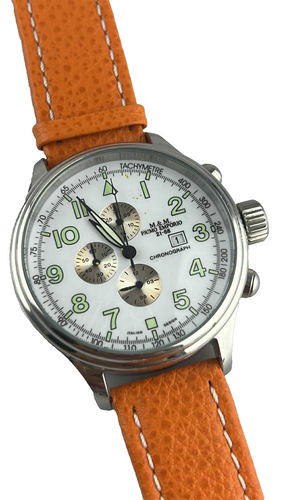 Lot De 8 Boîtiers De Montre Chrono Alarme - Acier Inoxydable 39mm - Quartz - Neuf Sans Étiquette