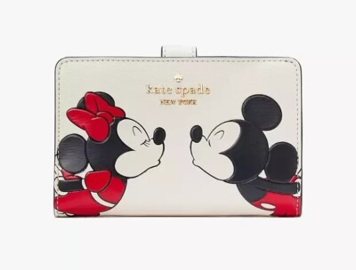 2pc KATE SPADE X Disney Mickey Minnie Mouse Tote + Medium Bifold