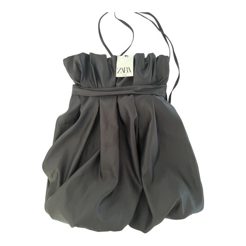 Zara Studio Voluminous Limited Edition Bubble Hem Satin Bubble Hem Dress - Picture 5 of 14