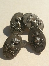 GEMELLI 1° REGGIMENTO GENIO GUASTORI REGNO SAVOIA MILITARE GUERRA ARGENTATI