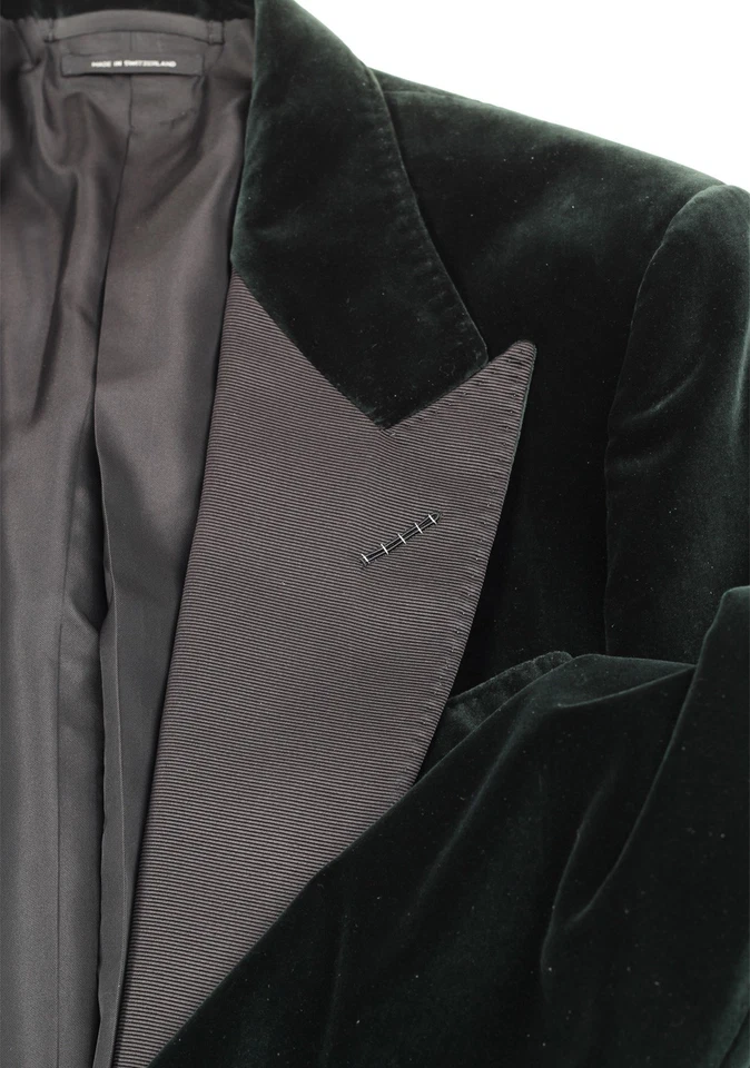 Chaqueta de Cena Esmoquin Verde TOM FORD Shelton Talla 48/38R EE. UU. Chaqueta Blazer... Foto 4 de 4