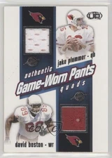 2002 Pacific Heads Up Game Worn Jersey Quads Jake Plummer Corey Dillon #39