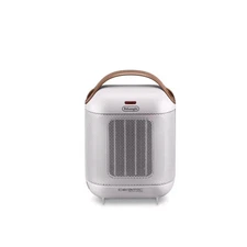 DeLonghi Capsule Ceramic Indoor Room Space Heater Portable 1500W Fan White