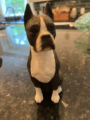 VTG 90's SANDICAST M151 BOXER Brindle Dog FIGURINE
