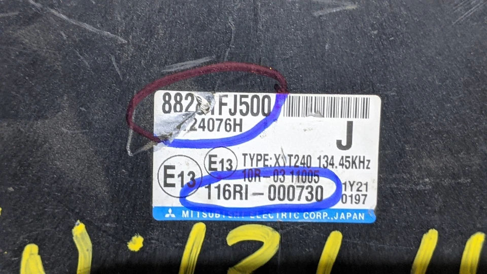2013-15 Subaru Impreza Crosstrek Integrated Control Computer Module 88281FJ260 - Image 4 of 4
