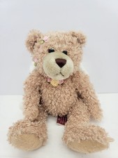 First And Main Angel Teddy Bear Tan Plush 12" with Angel Wings and Flower Crown