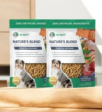 2 Bags Dr. Marty Nature's Blend Essential Wellness Freeze-Dried Dog Food 16oz x2