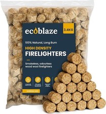 Fire Lighters for Woodburners Natural Firelighters Woodburners - Pack Of 200 0.06 per lighter