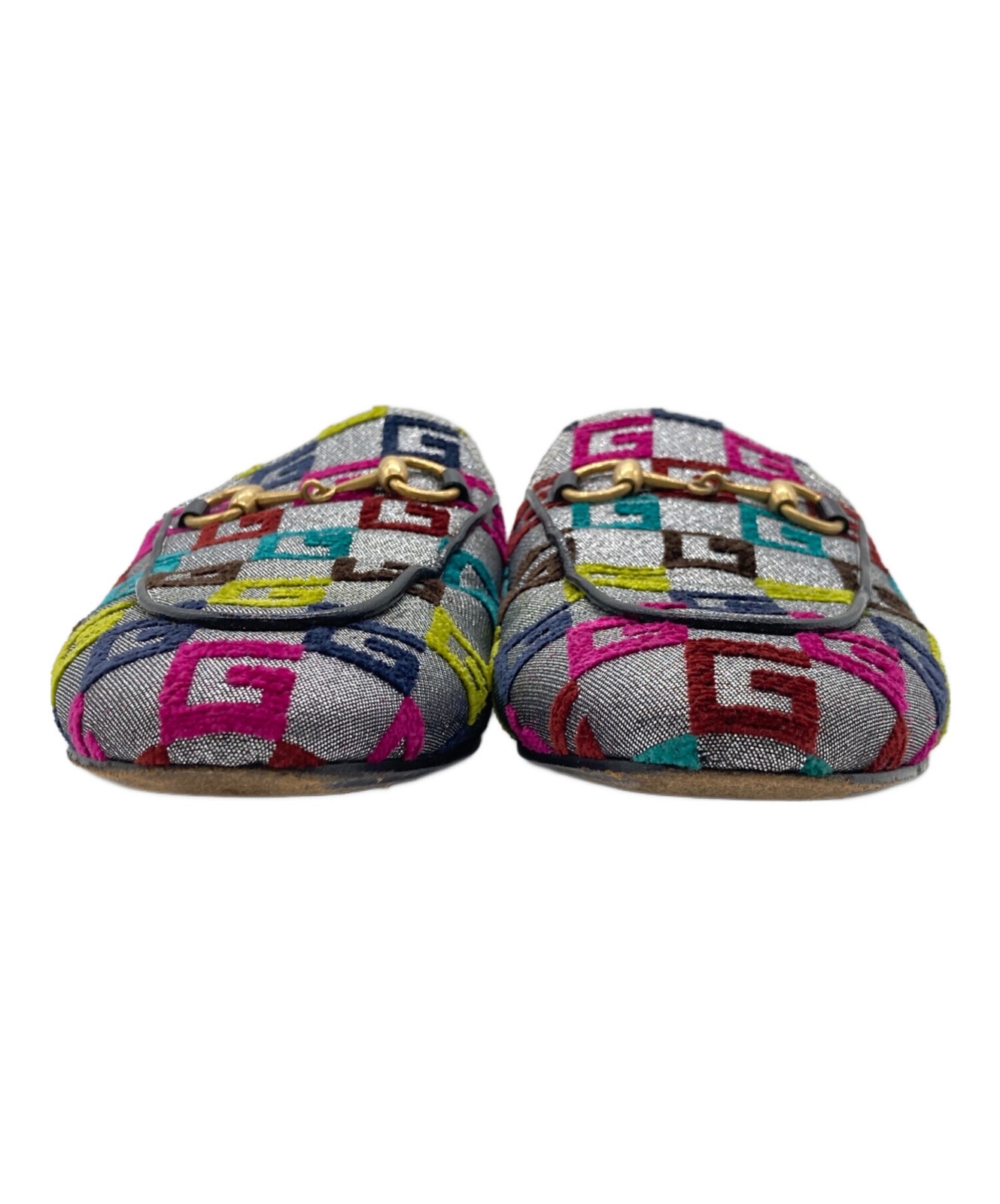 GUCCI Sandals Shoes Mule Horse bit EU 36.5 US 6.5 Multicolor Authentic thumbnail 22