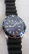 Invicta Men's Watch. Model 15142. Pro Diver Blue Dial. Black Polyurethane Strap.