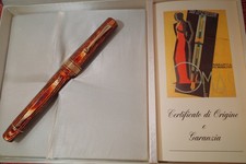 Penna stilografica OMAS Extra Paragon Arco marrone celluloide 18 carati pennino medio