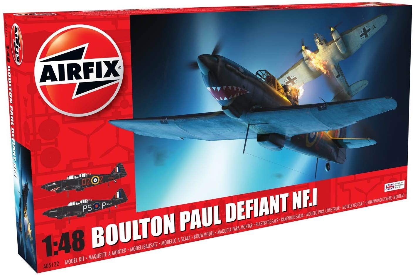 Airfix - 148 Boultoun Paul Defiant NFI - Plastik-Modellbau - Mastab 148 9390₽