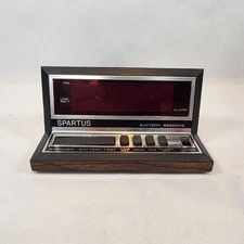Spartus 1140 Digital Alarm Clock w/ Large Red LCD Display