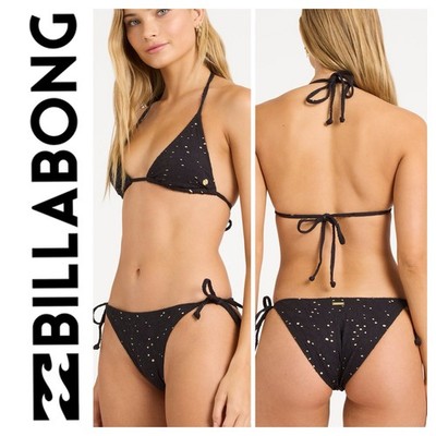 BNWT BILLABONG NEW SEASON EYE ON YOU TRI TOP & TIE SIDE BOTTOMS MEDIUM/10 $139