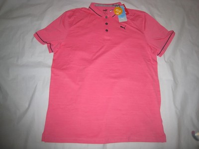 PUMA Golf Boys Cloudspun Monarch Polo UPF Crazy Soft Dry Stretch Pink Kids Sz XL