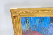 Cafe Terrace at Night- Reproduction of Van Gough Oil on canvas Framed