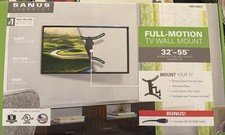 Montaje en pared para TV Sanus Vuepoint Full Motion 32"-55" hasta 55 lb FMF418KIT NUEVO